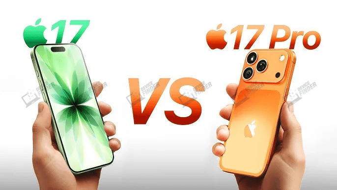 iPhone 17 vs iPhone 17 Pro sleek design and features comparison
